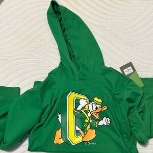 Oregon Green Character Kids Hoodie